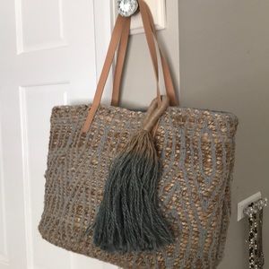 Zara woven bag